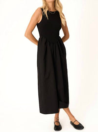 Project Social T - Corine Mixed Fabric Tank Dress