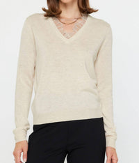 Current Air - Ruffle V-neck Sweater