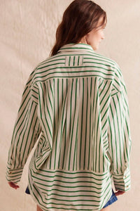 Free People - Striped Varsity Vibes Shirt