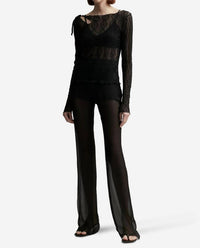Find Me Now - Mariposa Long Sleeve Keyhole Top
