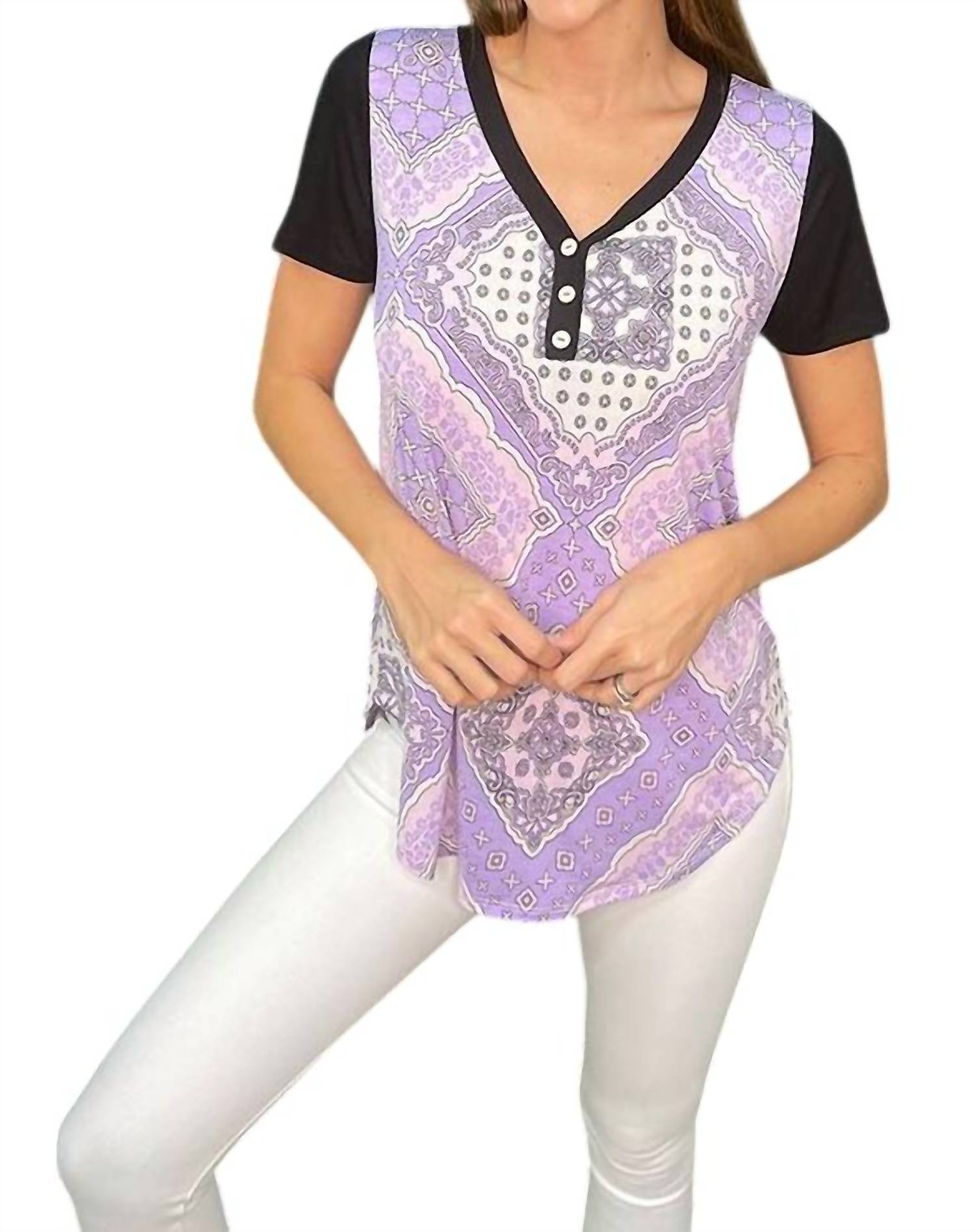 Sew In Love - Bandana Print Top