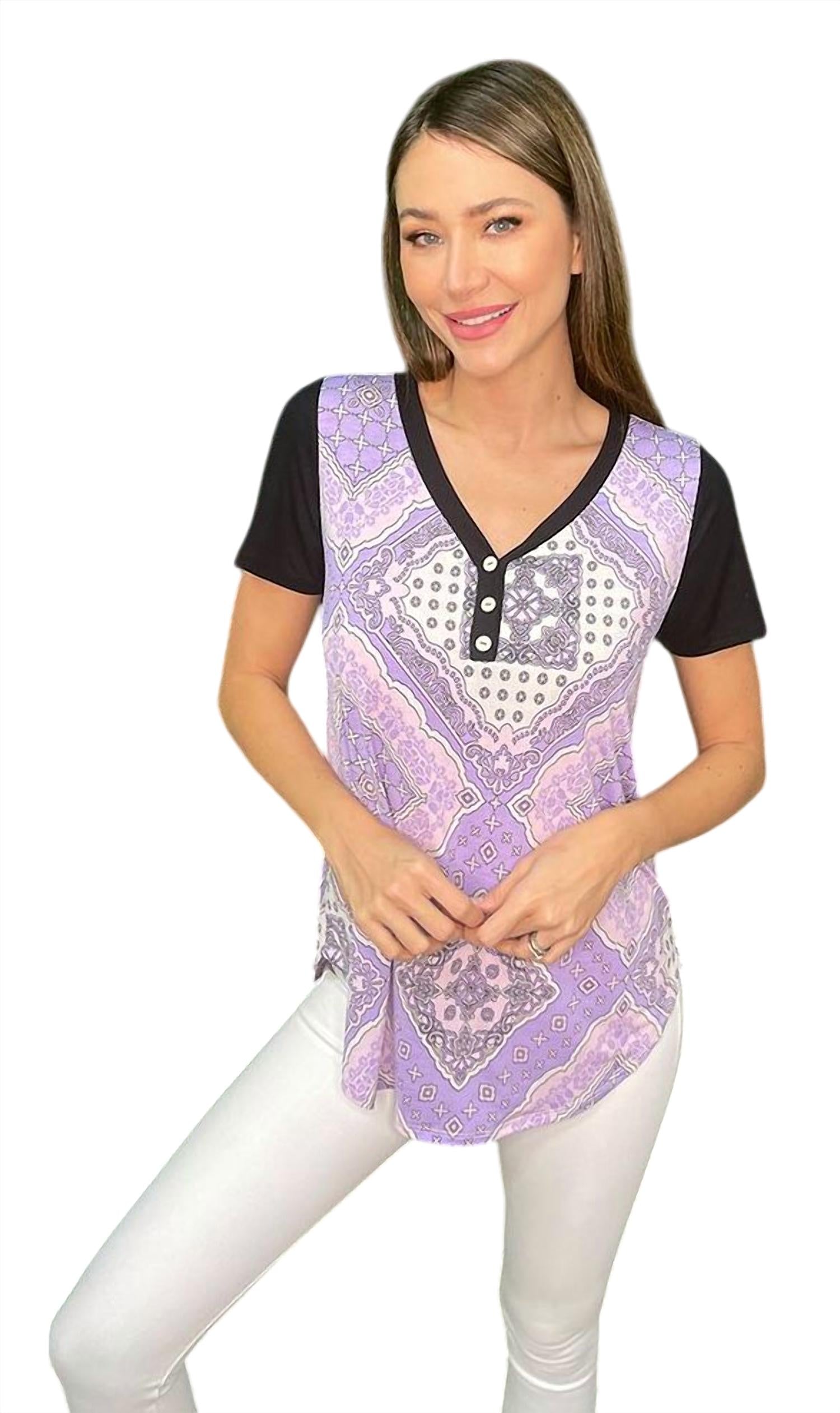 Sew In Love - Bandana Print Top