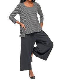 Tulip Clothing - Striped Flowy Top