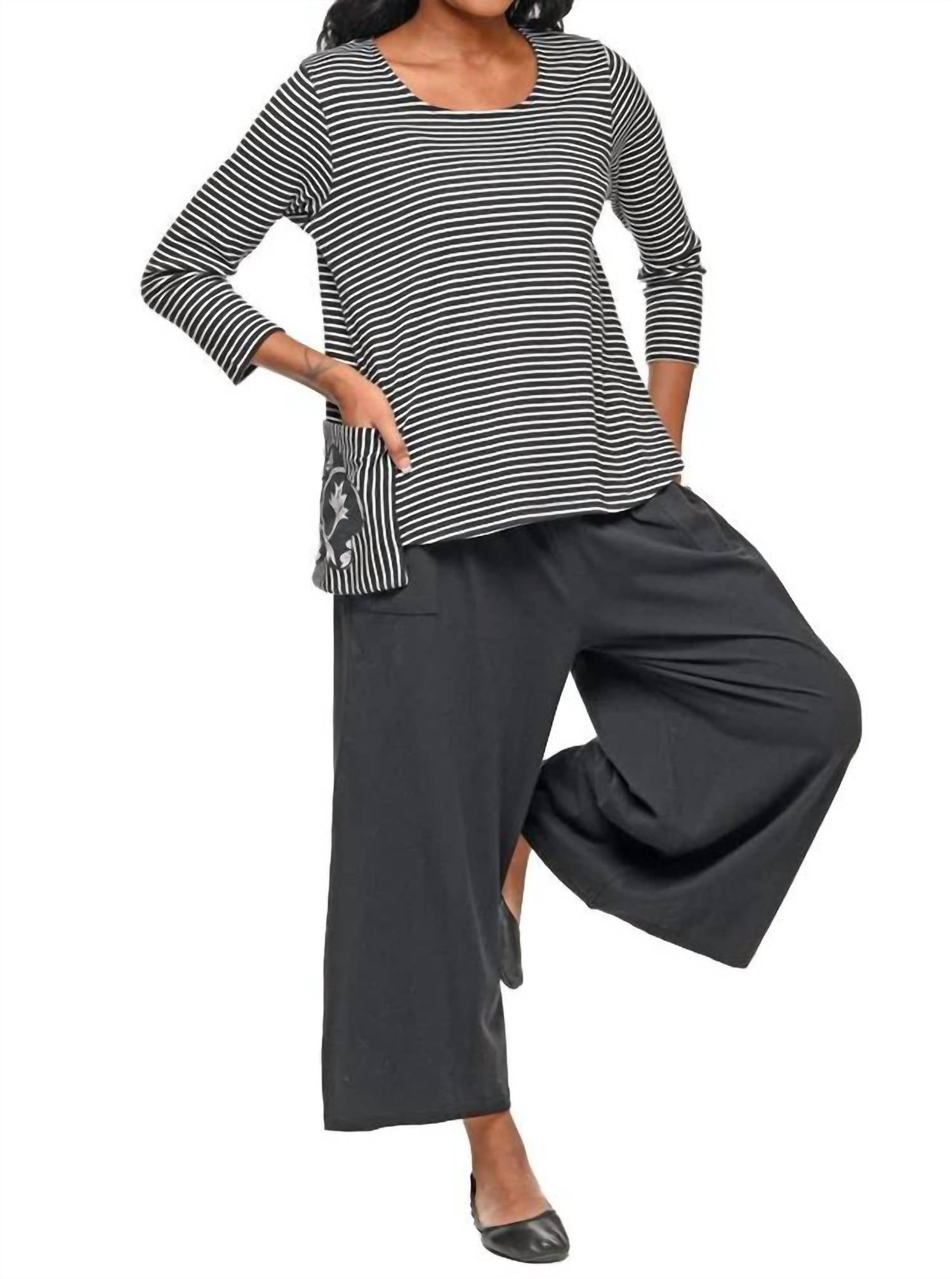 Tulip Clothing - Striped Flowy Top