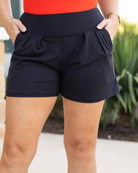 Julia Rose Lindsay Luxe Shorts in black 1 - women's shorts