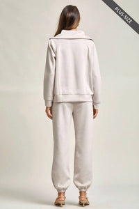 Dear Scarlett Hamptons Travel Set in heather gray - women's sleepwear - alternate view