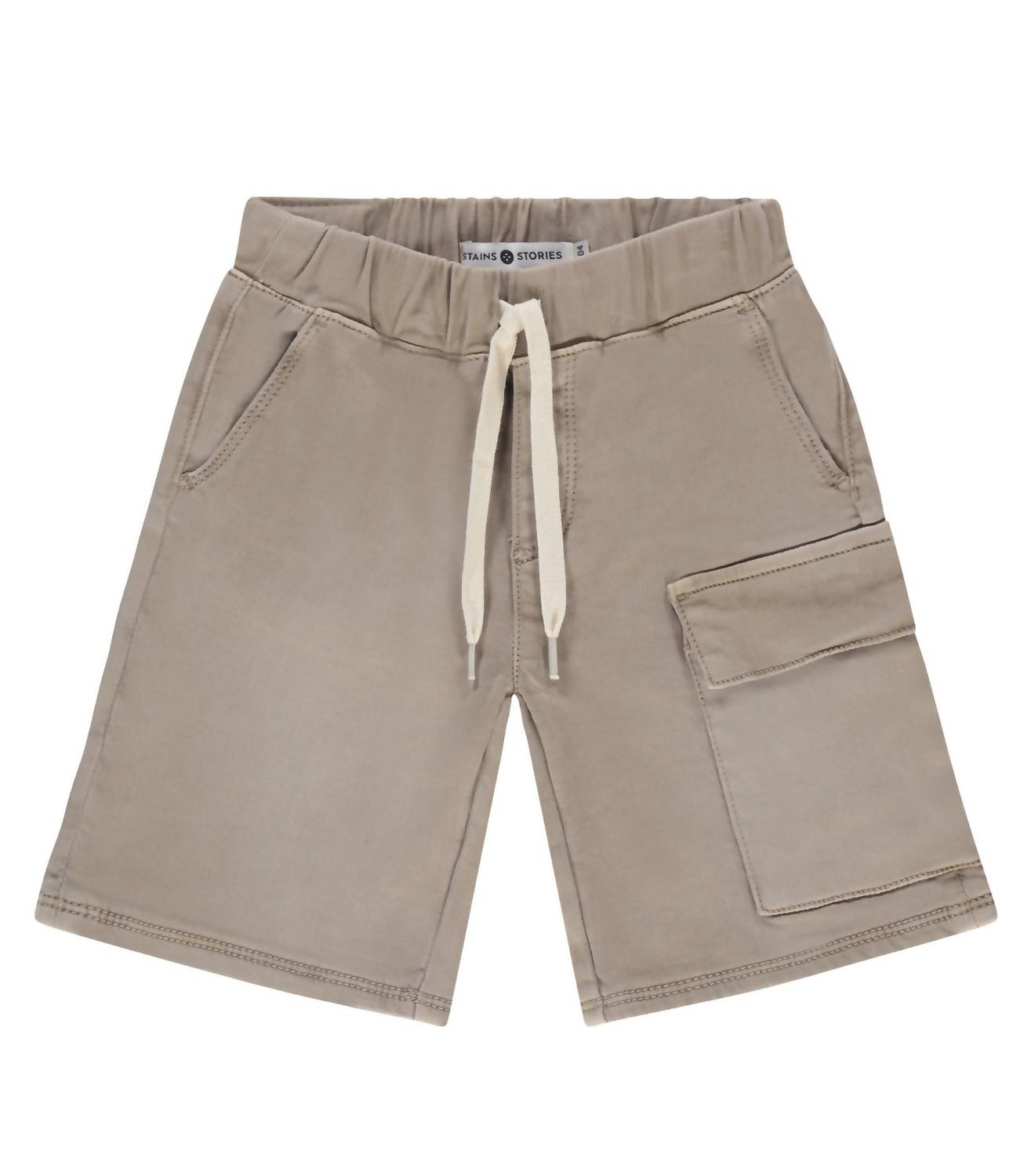 babyface Boy's Cargo Drawstring Short in camel - kids' shorts