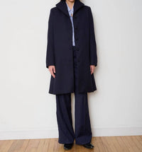 WE-AR4 Gatsby Classic Slim Fit Coat in navy - women's jacket - view 4