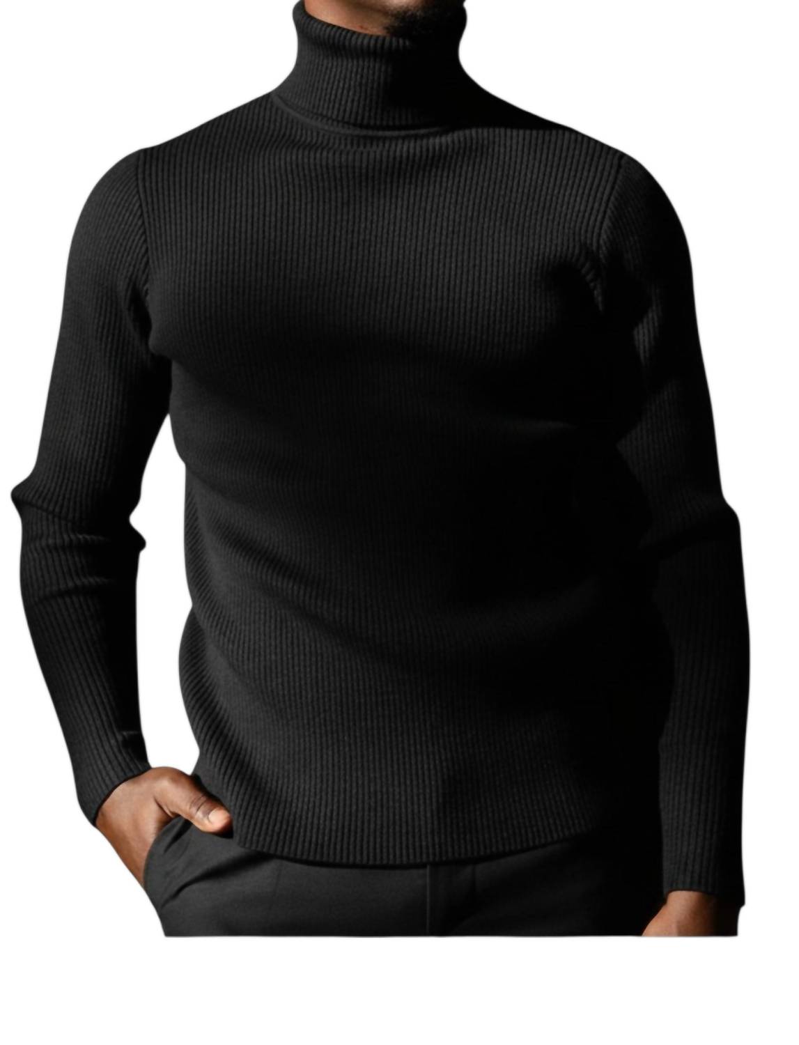 The Athletic Side Of Us - Act Self Ribbed Turtleneck Sweater
