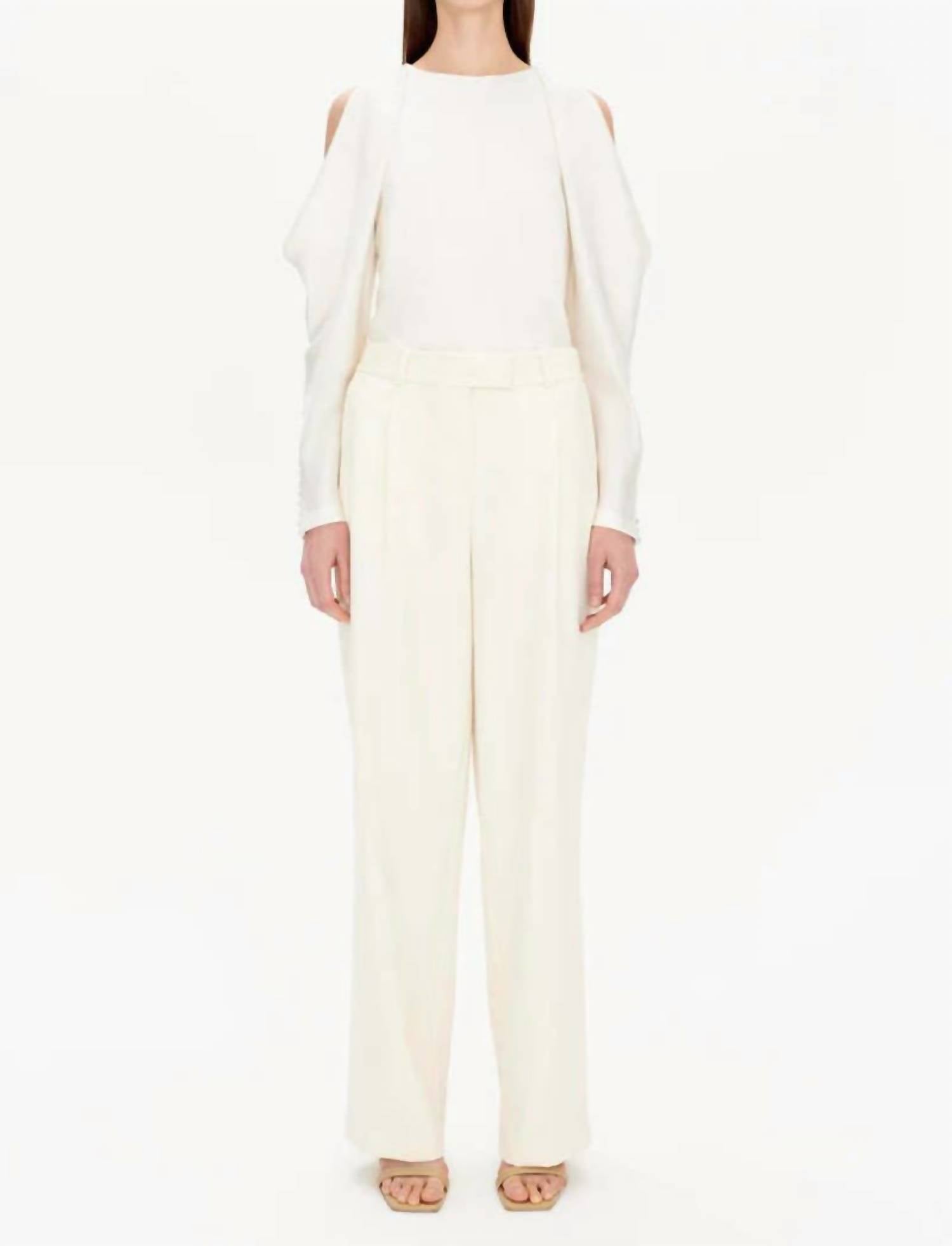 SIMKHAI Marisa Top in ivory - women's blouse