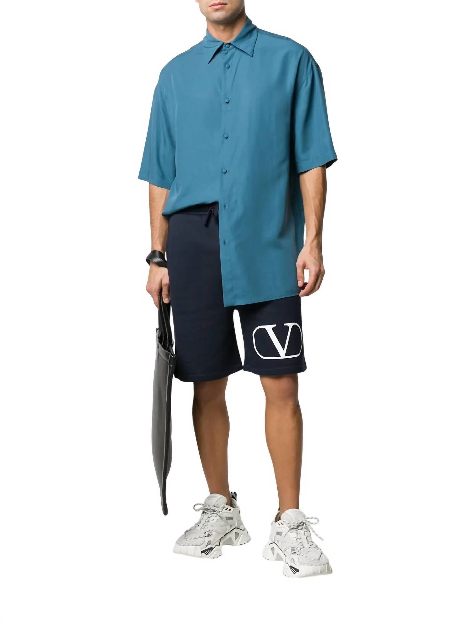 Valentino - Short Sleeved Shirt With A Wide Design