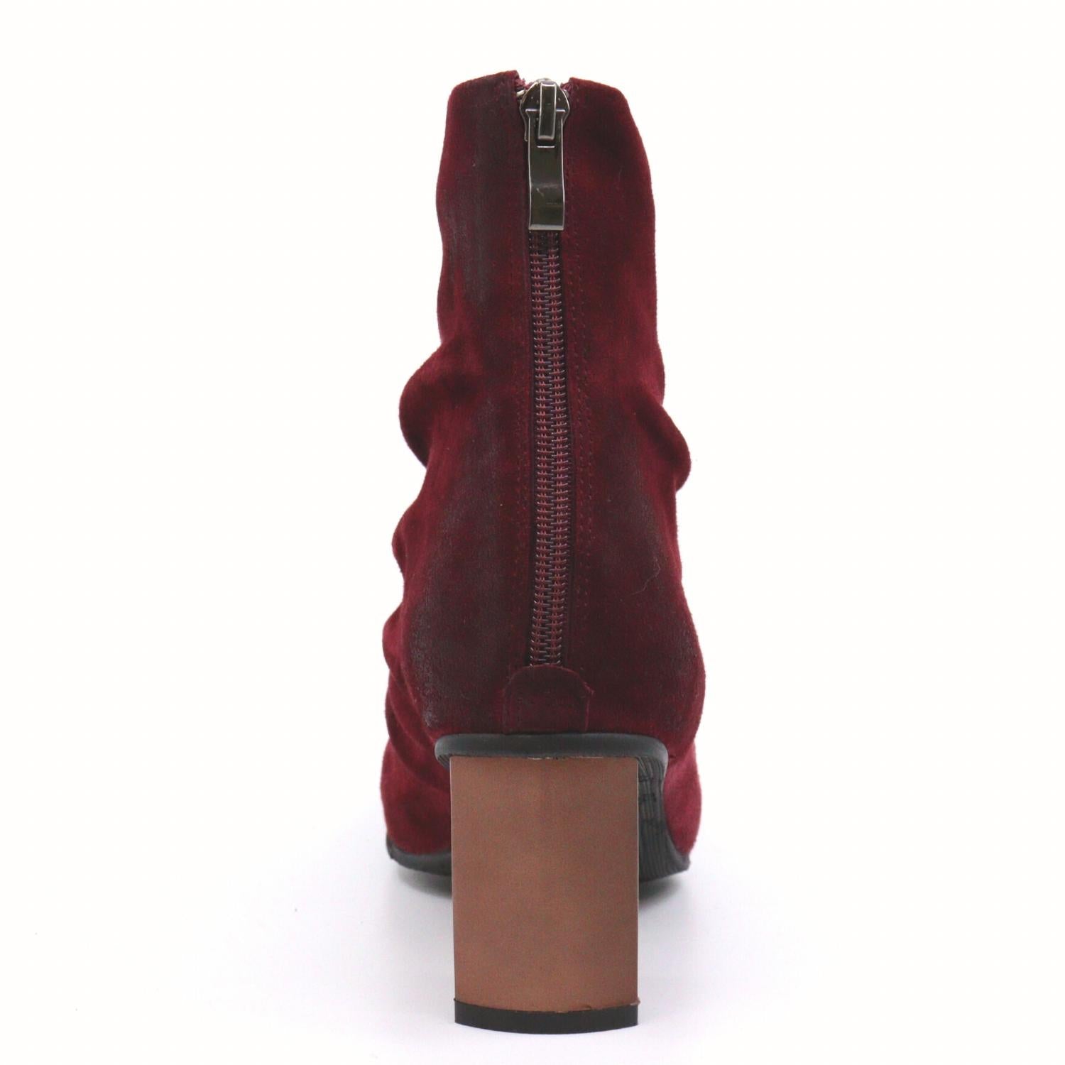 Hetty Suede Heel Boots