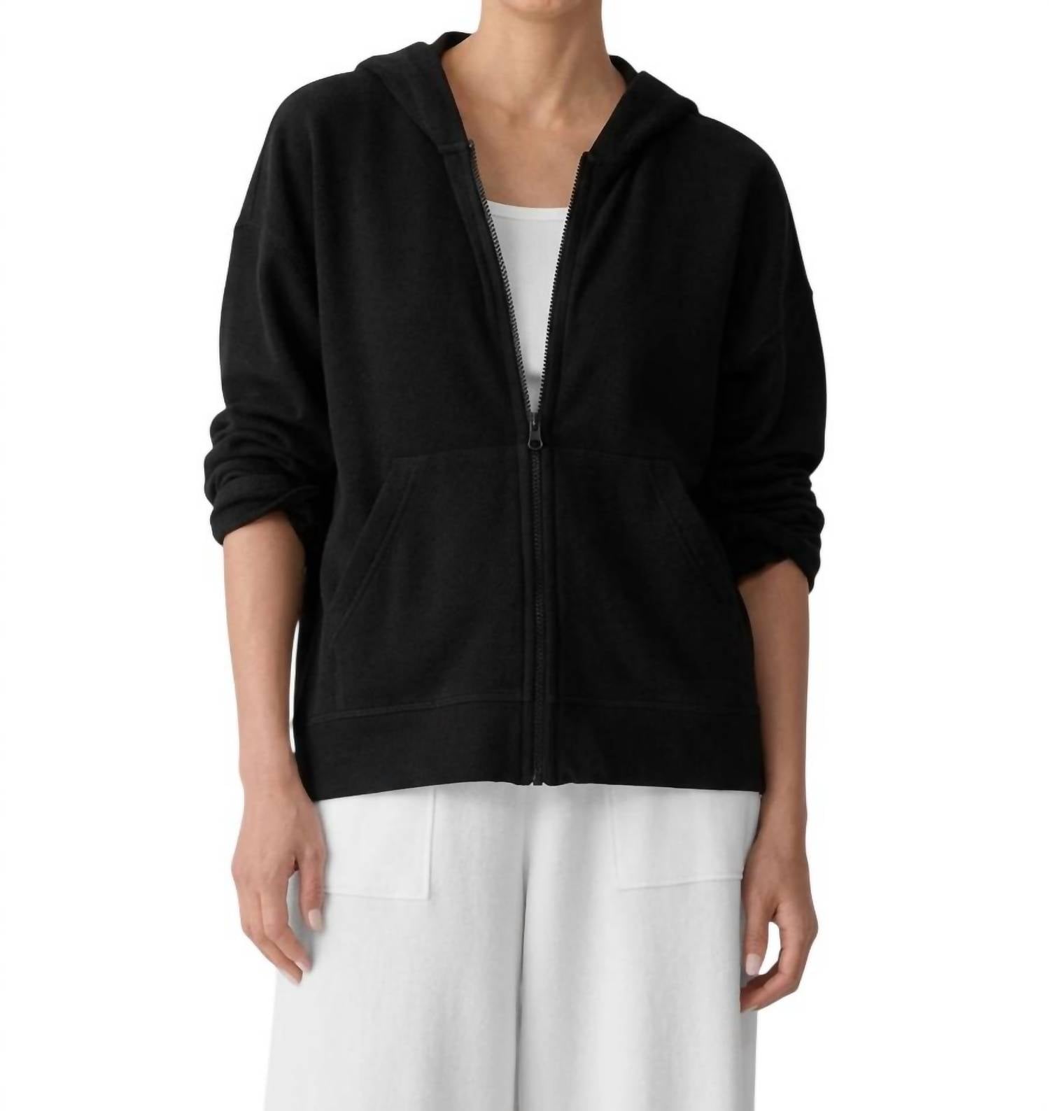 Eileen Fisher - Hooded Zip Jacket