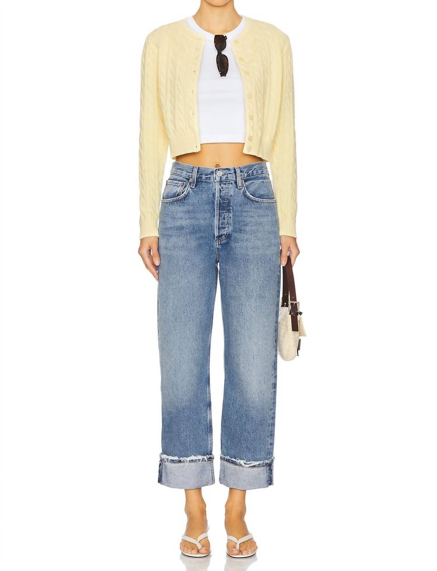 Agolde - Fran Low Slung Easy Straight Jeans