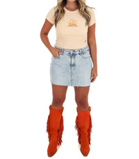 Southern Wives Club - Talkin' Tennessee Cropped Baby Tee