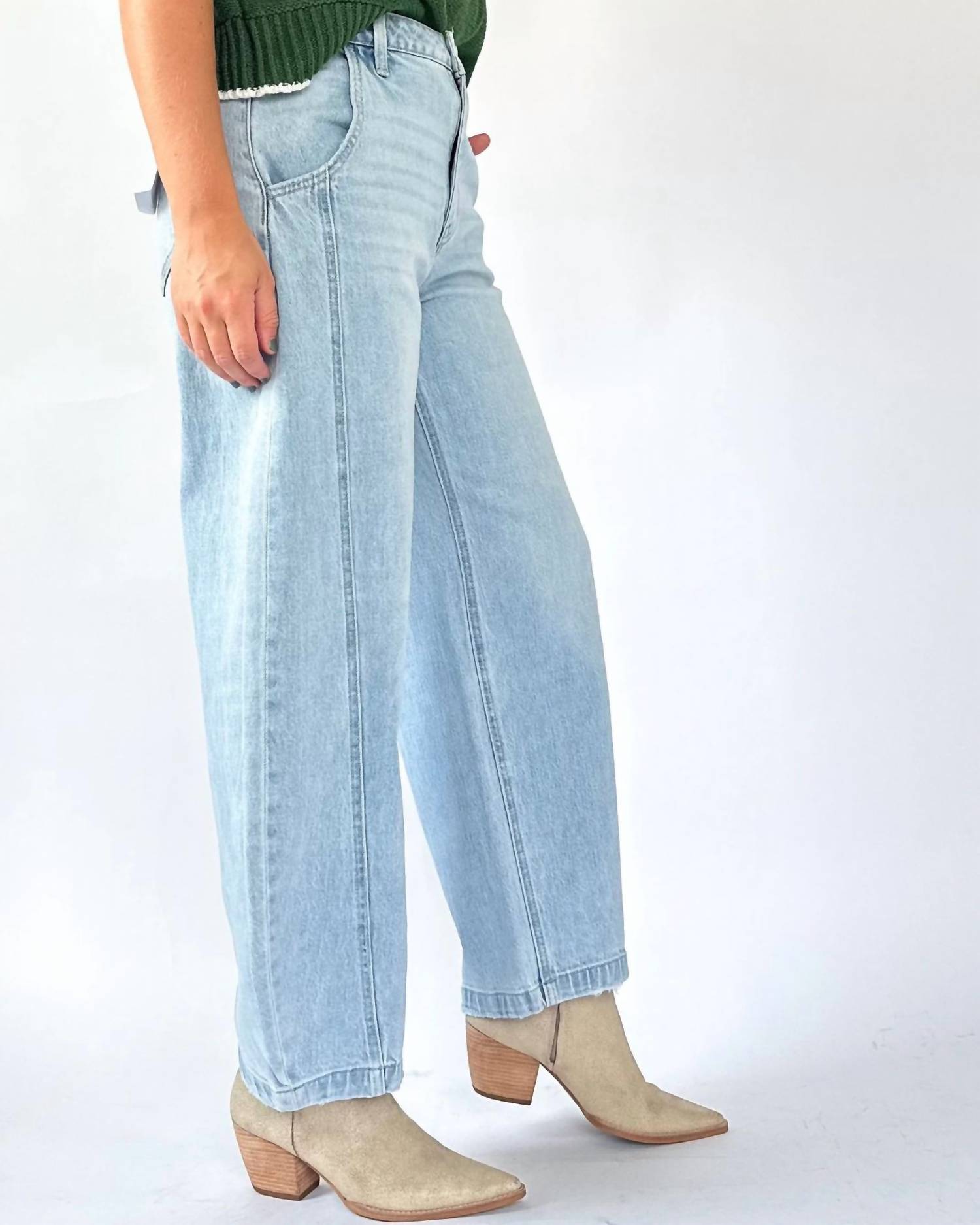 Vervet By Flying Monkey - Kate High Rise Extreme Wide Barrel Jeans