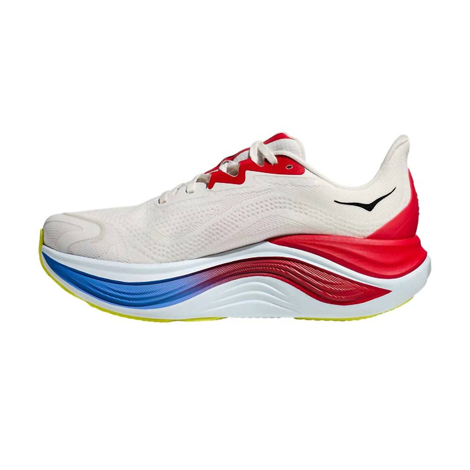 Hoka Men's Skyward X Running Shoe in blanc de blanc virtual blue - men's shoe - detail view