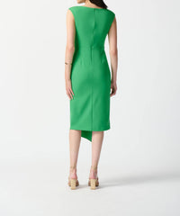 Joseph Ribkoff - Sleeveless Draped Sheath Dress