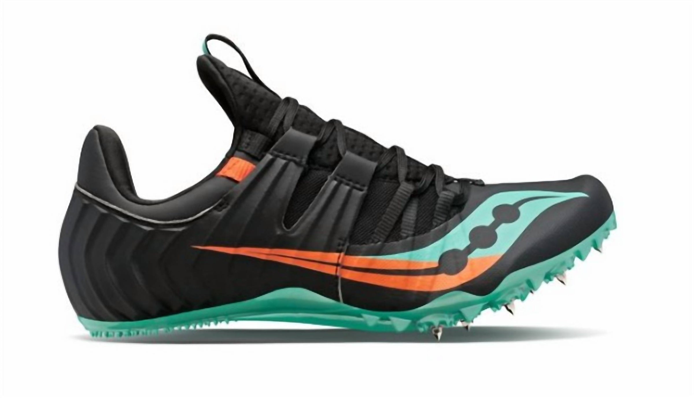SAUCONY Women's Showdown 5 Spike Shoes in black cool mint - women's shoe