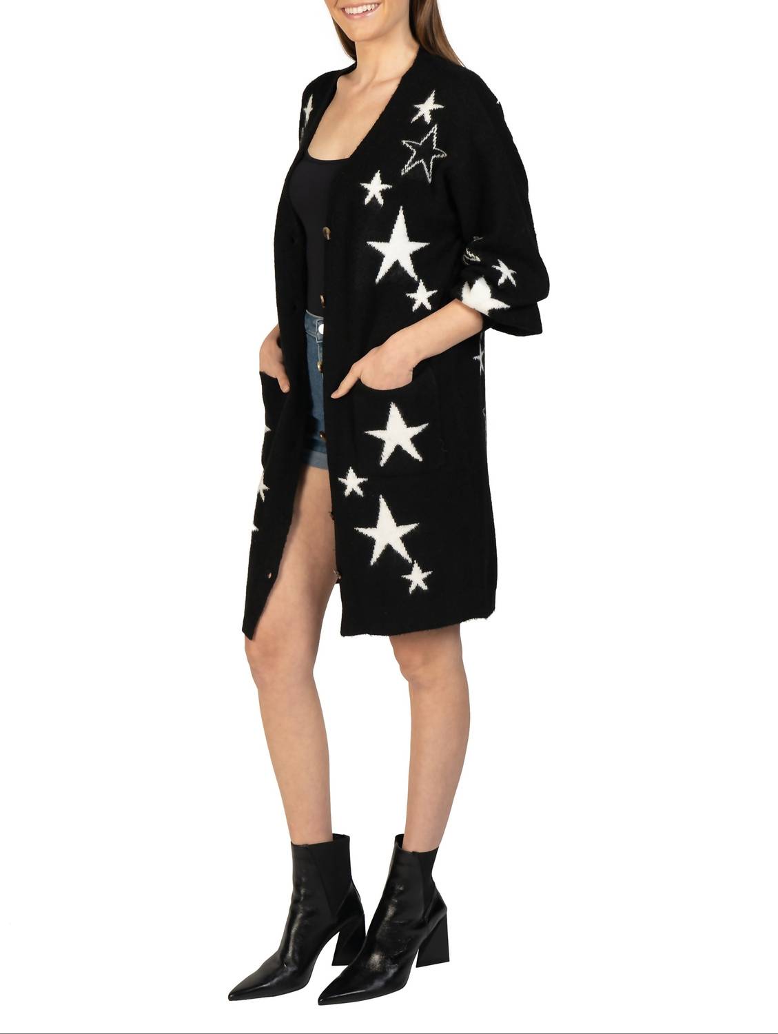 Love Token - Star Knitted Cardigan