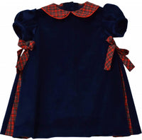 Funtasia Too - Girls Velvet With Plaid Dress