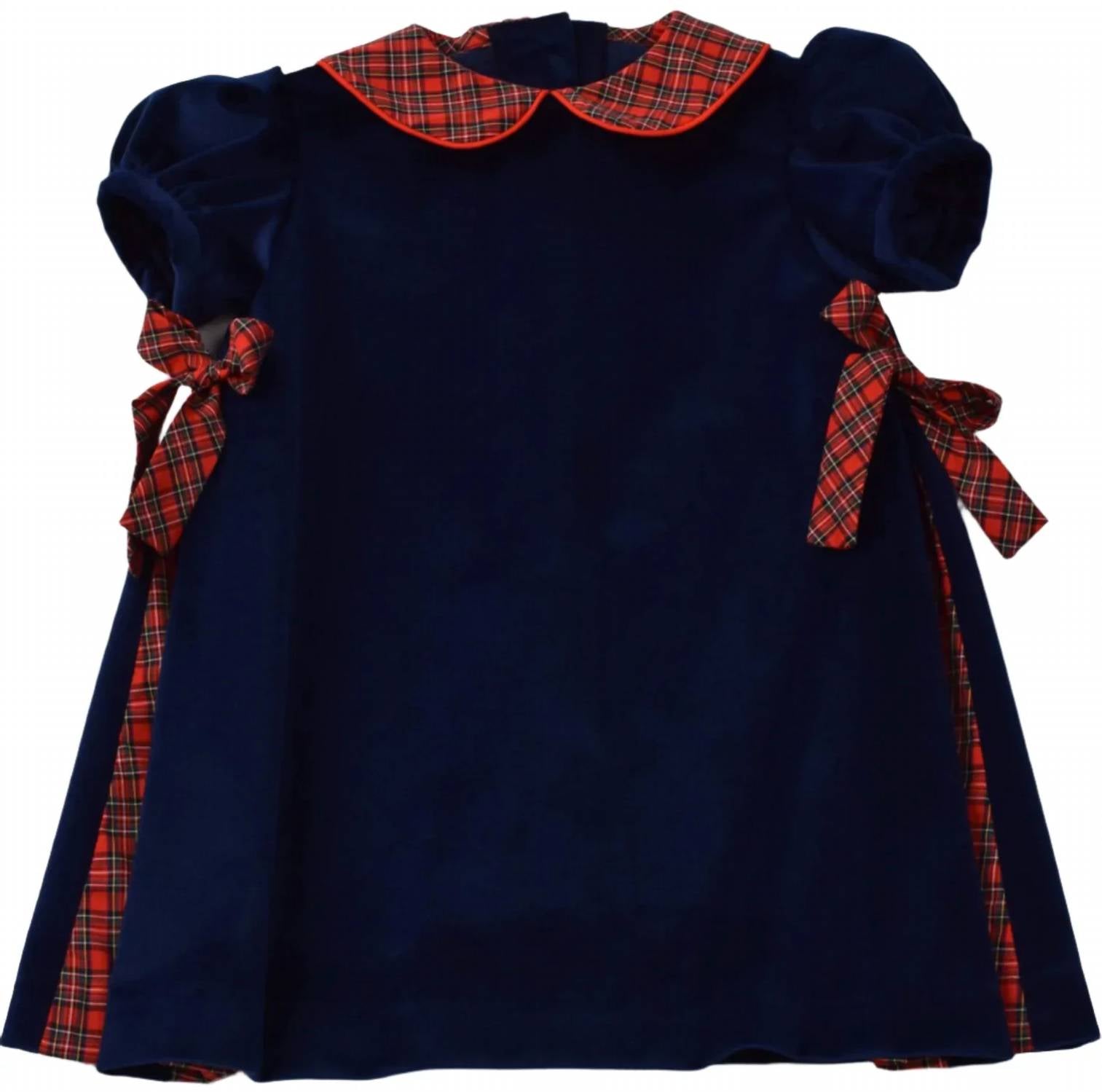 Funtasia Too - Girls Velvet With Plaid Dress