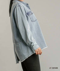 Umgee - Button Down Shacket - Plus