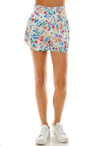 Tcec - Floral Athletic Shorts