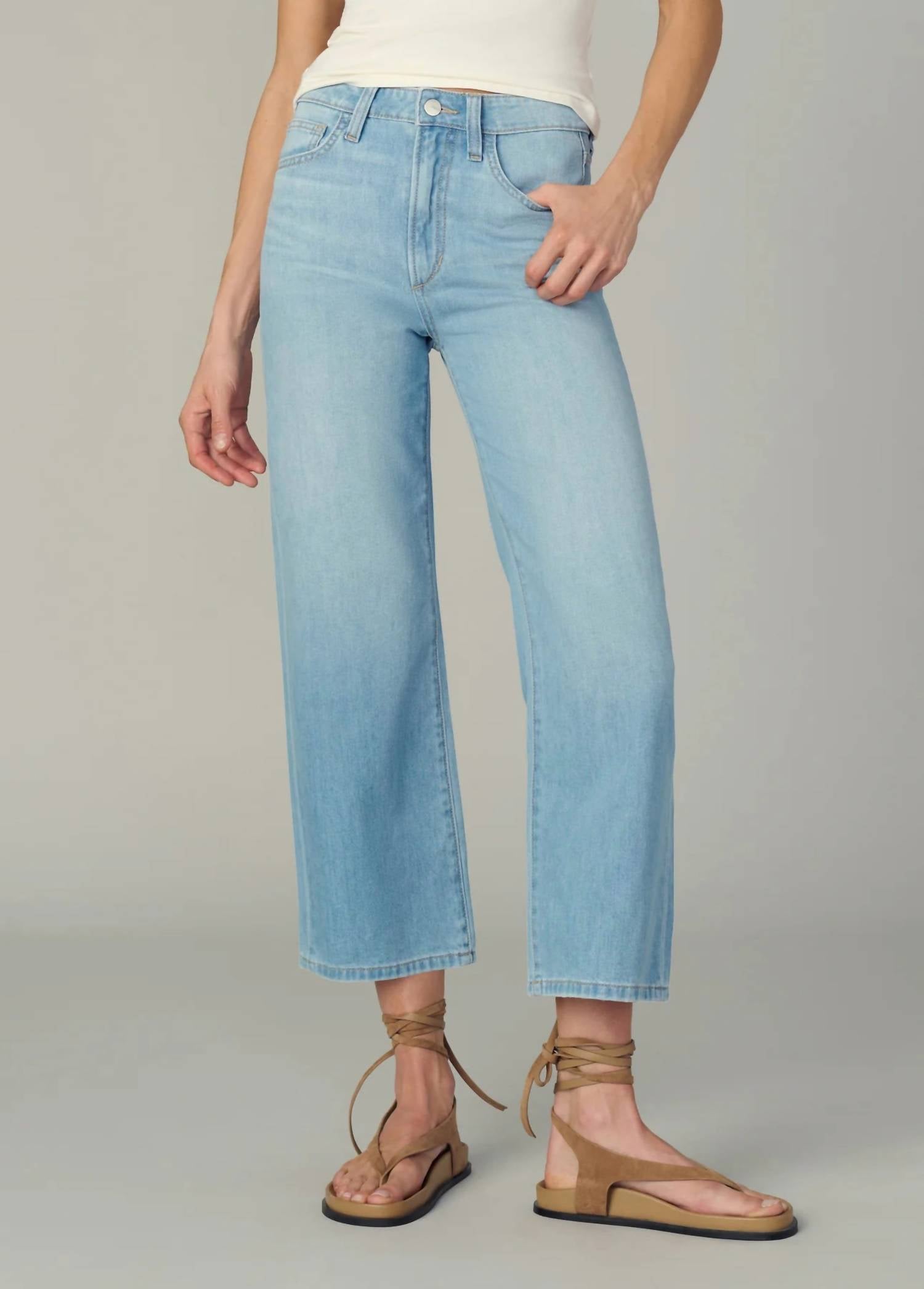 Joe'S Jeans - Blake High Rise Wide Leg Crop Jeans
