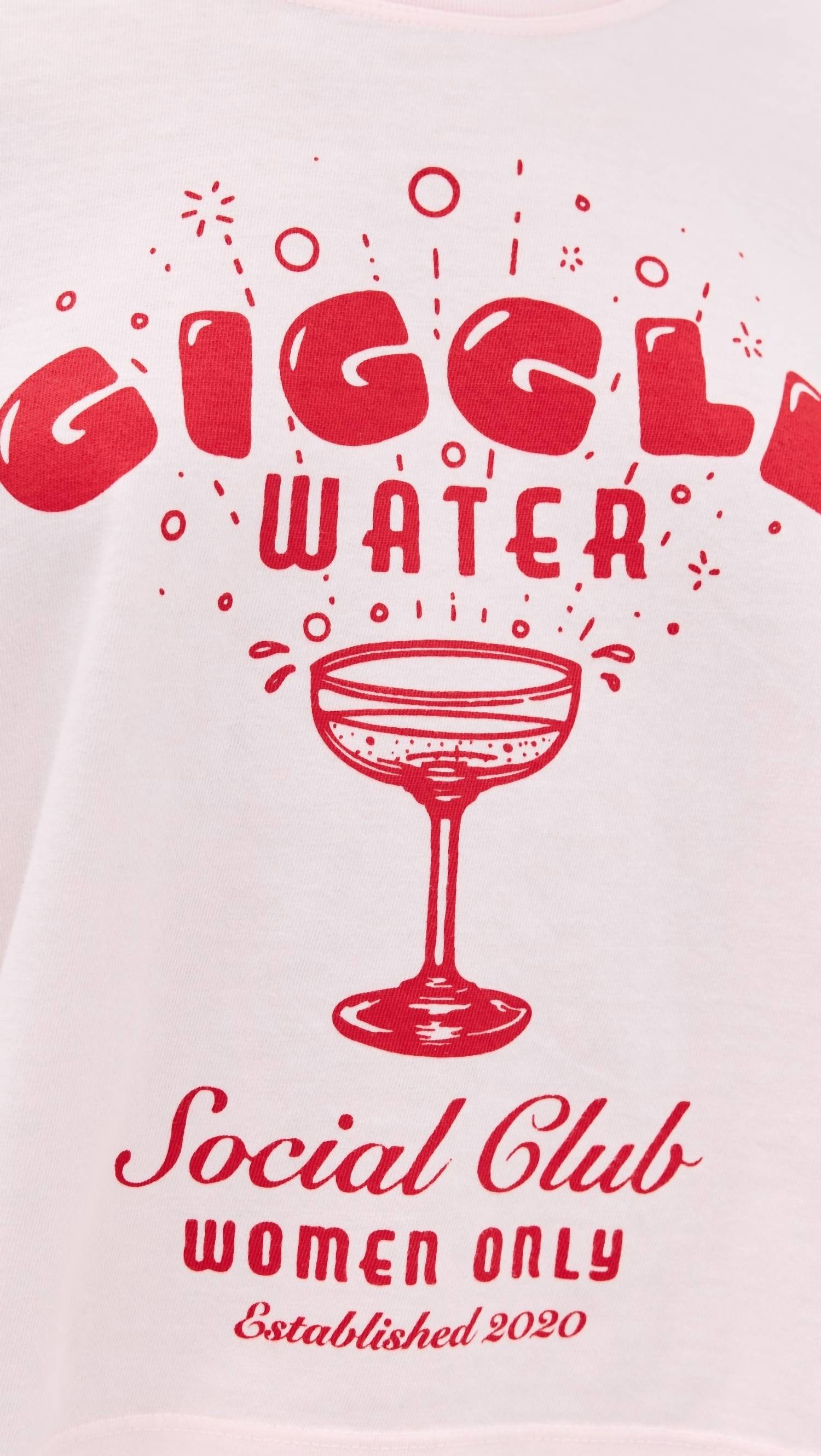 ASKK NY Giggle Water Classic Tee in giggle water long sleeve - women's t-shirt - alternate view