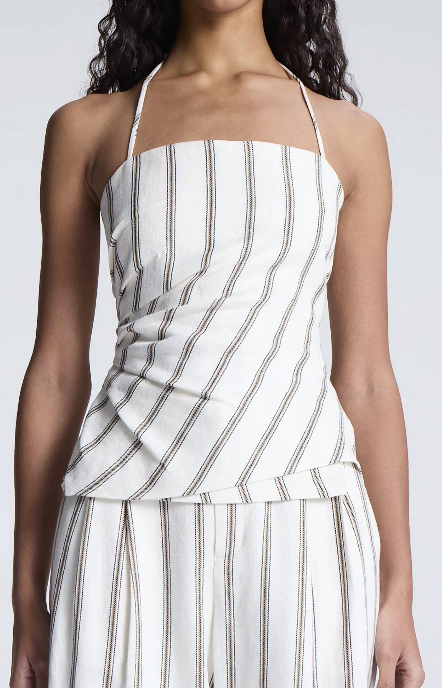 A.L.C. - Charlotte Linen Halter Top