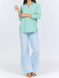 Dear John Denim - Lolita Striped Long Sleeve Button Down Top