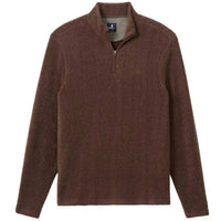 JOHNNIE-O Dion 1/4 Zip Sweater in mushroom - men's sweater - alternate view