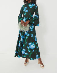 De Loreta - Verde Print Matilda Maxi Dress