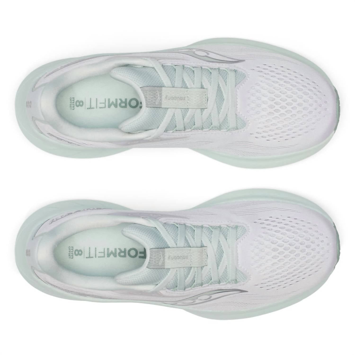 SAUCONY Women's Ride 18 Running Shoes in fog mist 1 - women's shoe - view 4