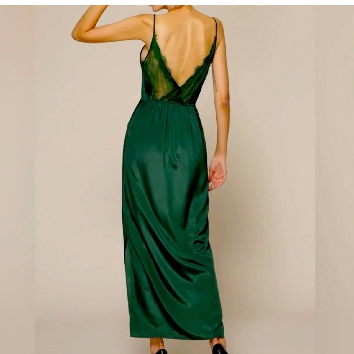 Amylynn - Faye Lace Edged Camisole Midi Dress