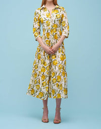 Astrid - LEMON PRINT WOVEN MAXI DRESS