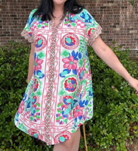Umgee - Mediterranean Print Dress