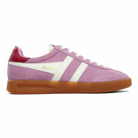 Gola Women's Cyclone Trainer Sneakers in candy off white deep red gum - women's sneaker - detail view