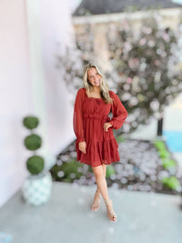 Listicle - Tiered Puff Sleeve Dress