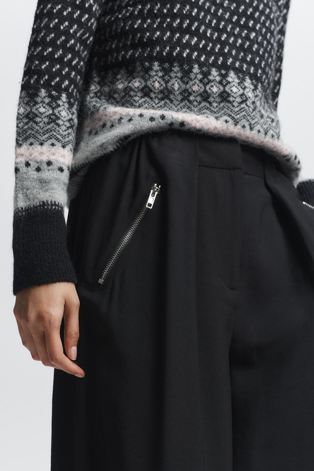 Saint Art Nori Relaxed Pant in black - women's pants - alternate view
