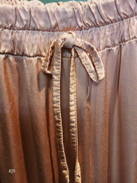 Made In Italy - Women's Silk Pant With Fringe