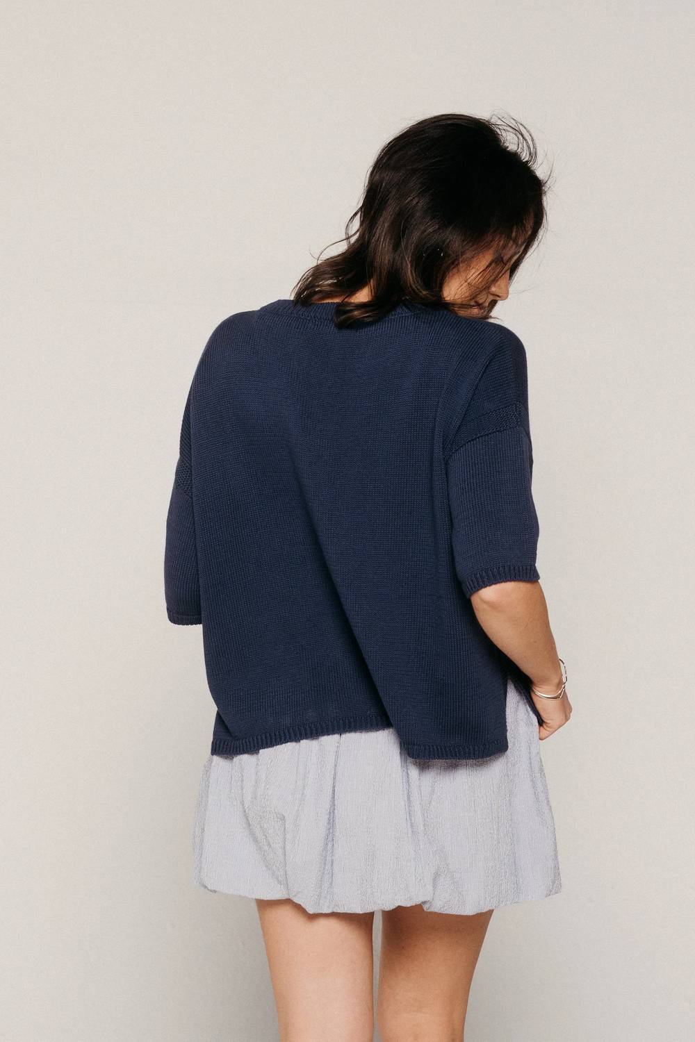 Bibi - Lisa Boxy Knitted Top