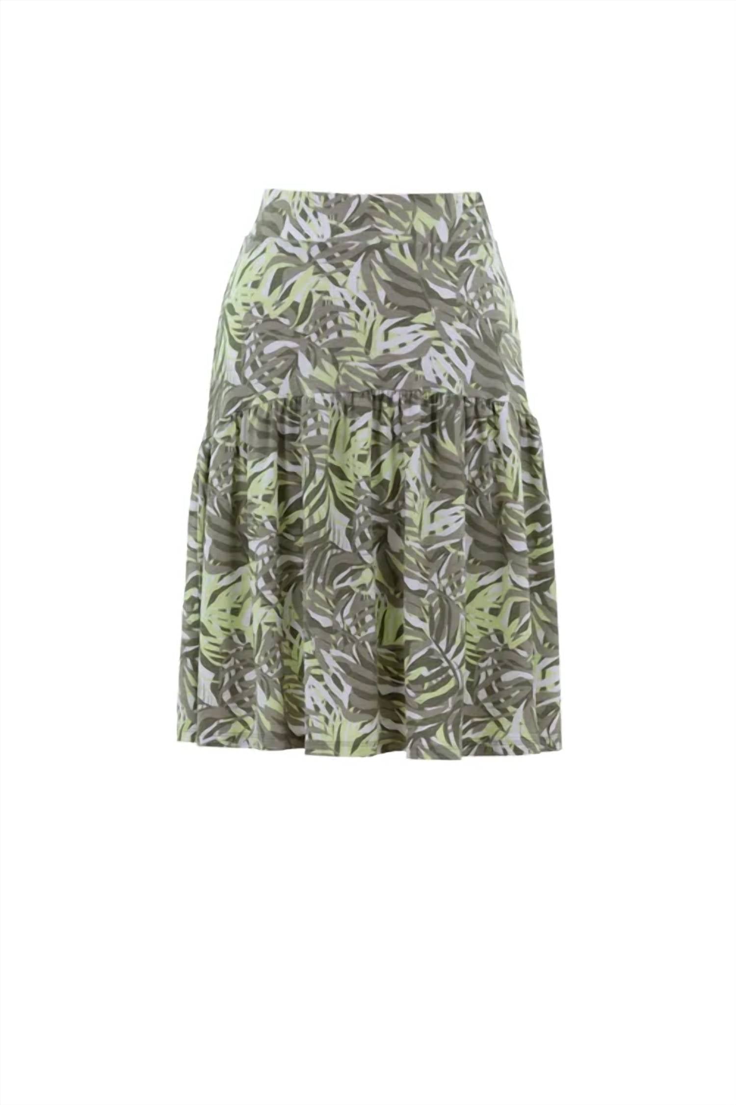 Marble - Printed Knee Length Skirt