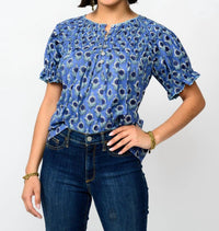 Ivy Jane - Smocked Neck Top