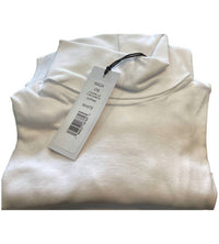 Michael Stars Jolene Supima Turtleneck Top in white - women's long sleeve top - detail view
