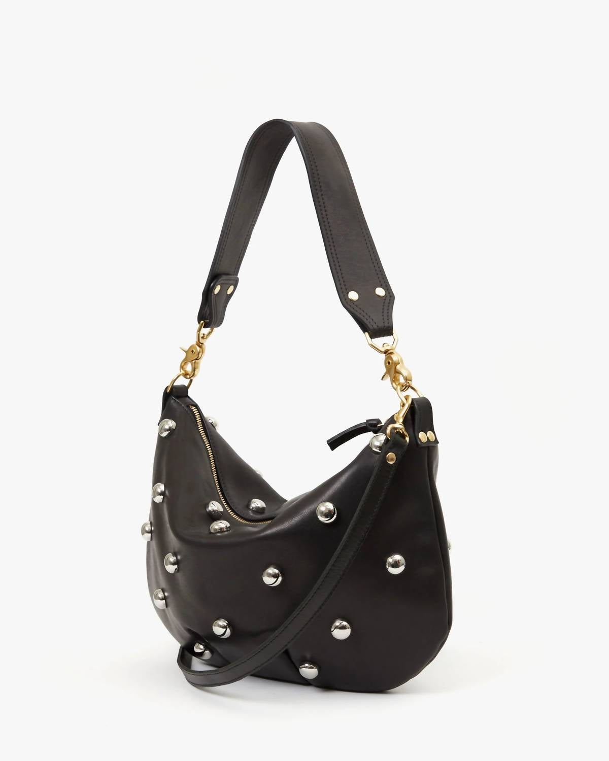 Clare V. - Women's Moyen Messenger Naturelle Bag With Studs