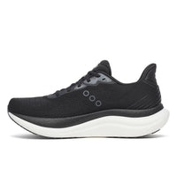 SAUCONY Men's Triumph 23 Running Shoes in black white 3 - men's shoe - detail view