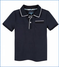 Andy & Evan - Kids Polo Tee With Ribbing
