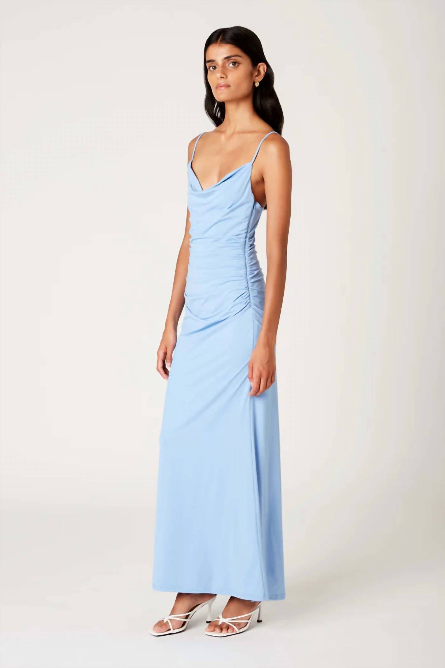 Nia - Ina Cowl Neck Maxi Dress